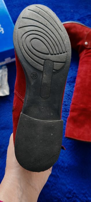 Cizme de piele naturala, intoarsa,39