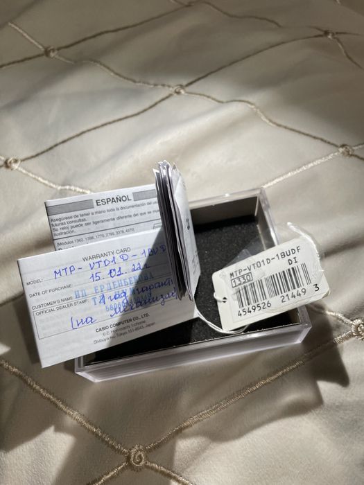 Наручные часы Casio MTP-VT01D