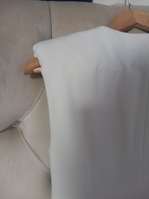 Rochie eleganta sacou fără mâneci măsură M alba Zara noua ch eticheta