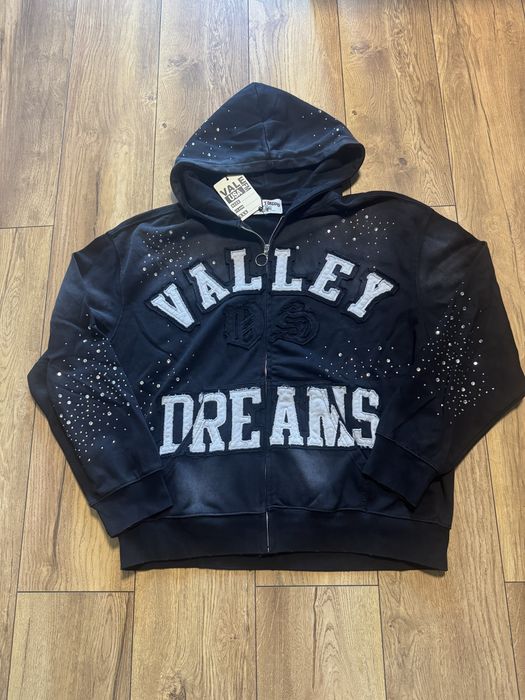 Vale Forever "Valley Dreams" RHINESTONE Black Zip Up
