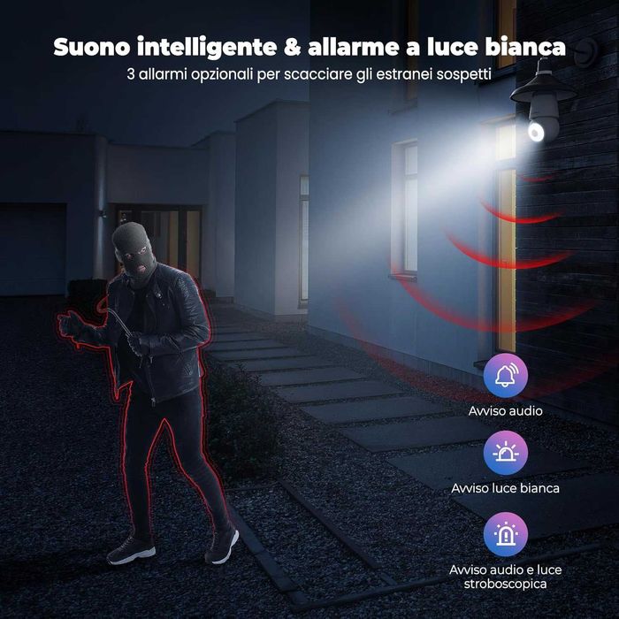 Външни WiFi камери с крушки за завъртане към фасунга -2 броя	Codnida