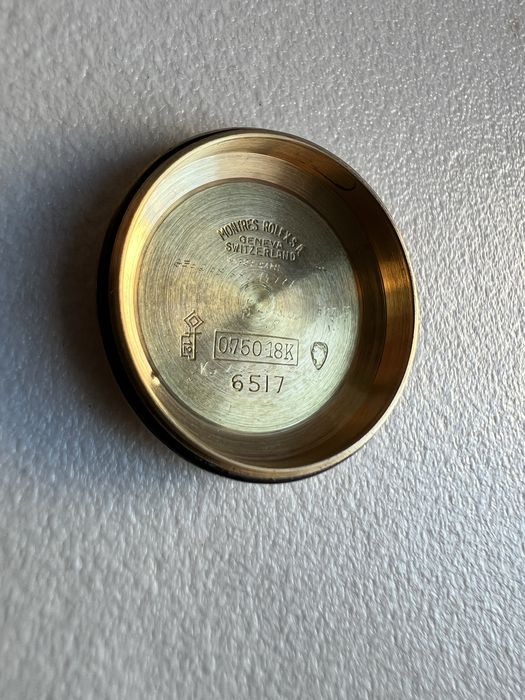 18 k aur Rolex Datejust Automatic de dama ,cal.1160 ref.6517