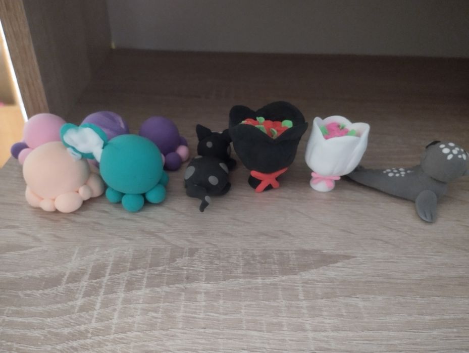 Фигурки из лёгкого пластилина