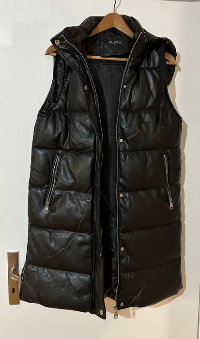 Черен Кожен Елек