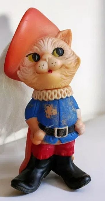Игрушка ссср редкая кот в сапогах пищалка