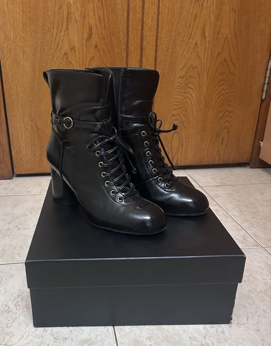 Боти от естествена кожа Pinko