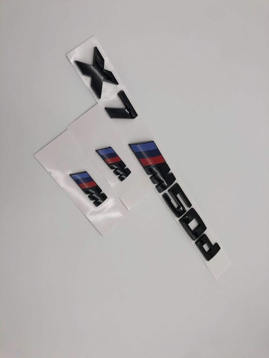 Set Embleme BMW X7M50d negru