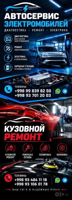 профессиональный сервис для электромобилей