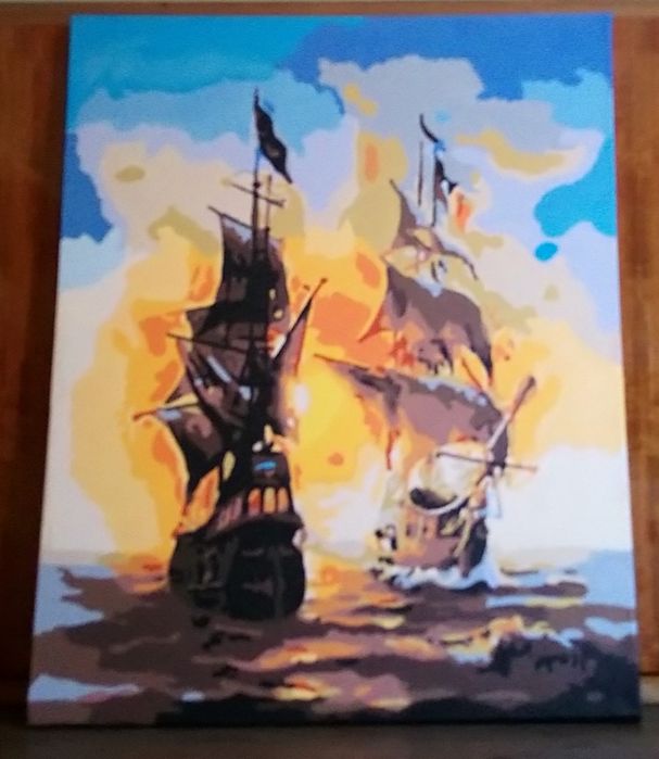 Картины по номерам. Готовые.