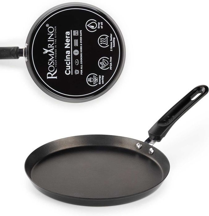 Tigaie clatite ROSMARINO, 25 cm, email, antiaderenta