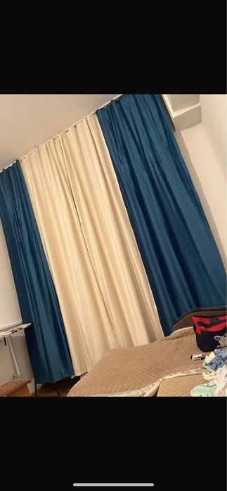 штор и тюль вместе почти новая