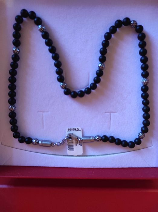 Колие , мъжко , оникс