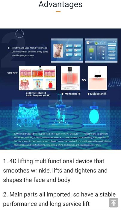 Aparat de radiofrecventa unipolara