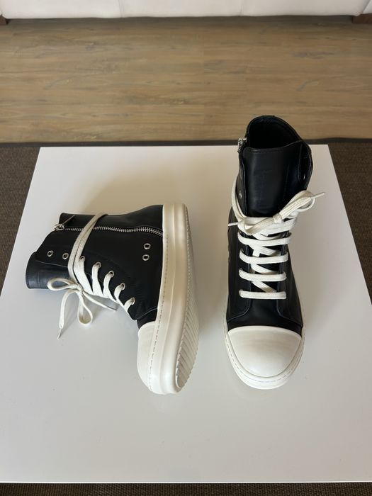 Rick Owens Ramones Mainline Black Leather
