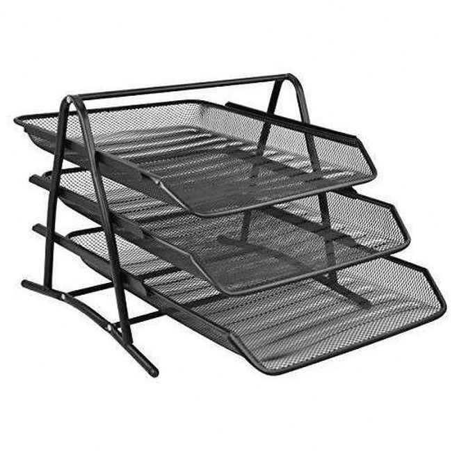 Set 3 tăvițe plasă metalică mesh