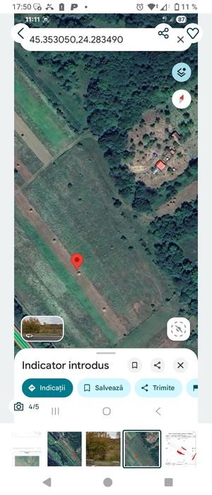 Teren intravilan cu suprafața de 1592 mp, situat în orașul Brezoi, zona Proieni