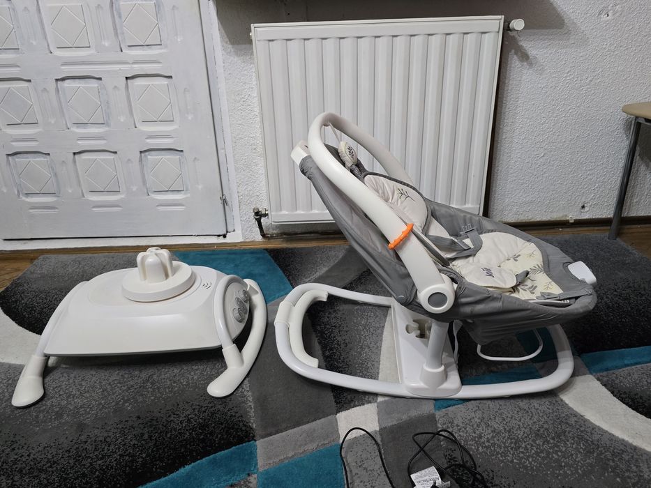 Leagan si balansoar pentru copii Joie Sansa 2 in 1 rotativ Fern