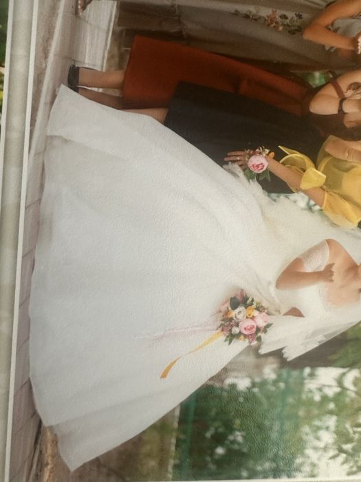 свадебное платье невесты+фата+подюбник