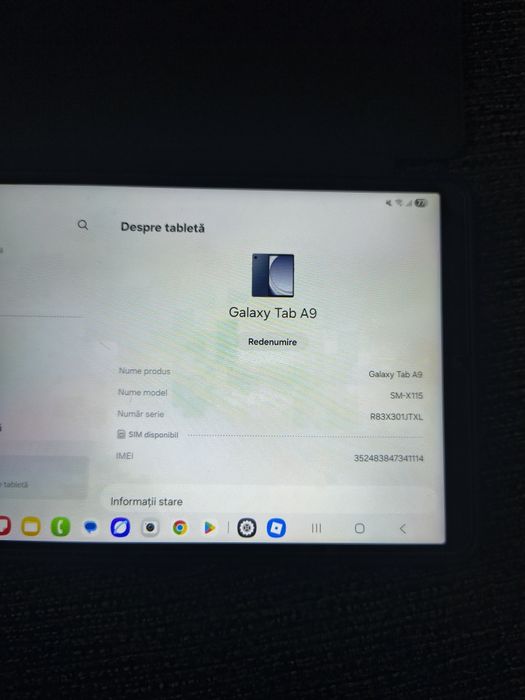 Vand tableta Samsung Galaxy Tab A9 X115 ca si noua