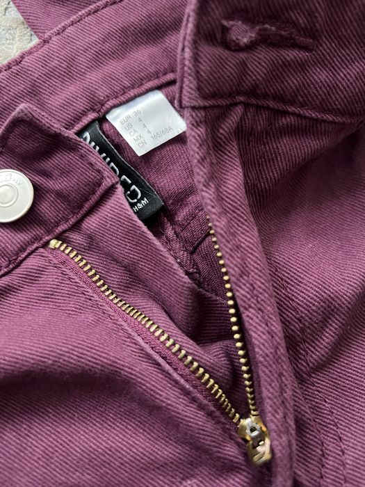 Бордовые джинсы / брюки H&M Divided