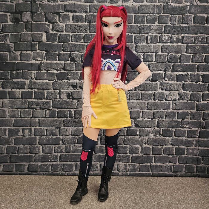 Costum mascotă anime Mira Kpop Demon Hunters 3D fashion girl premium