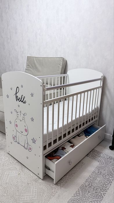 Кроватка фея , 750 (Бегемотик)