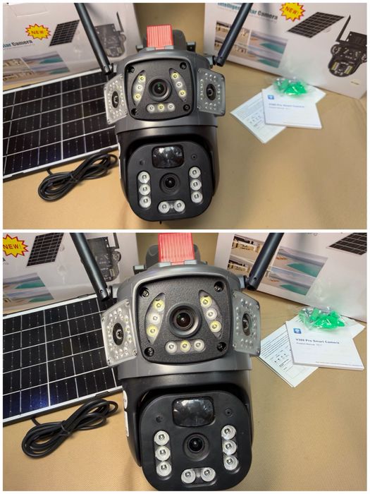 4G Соларна тройна 2026 последен модел Камера LYLU 3x12 mpx Сим карта