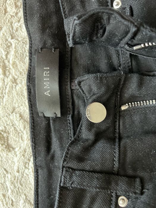 Amiri амири джинсы слим фит slim fit узкие рваные чёрные