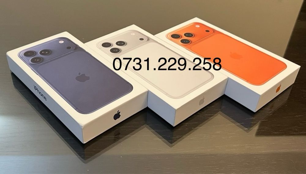 iPhone 17 PRO MAX 256GB 5G SiGiLAT cu GARANTiE ! Blue Silver Orange