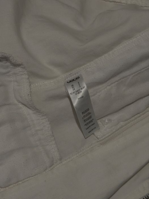 Jachetă albă Asos de blugi de damă mărimea S