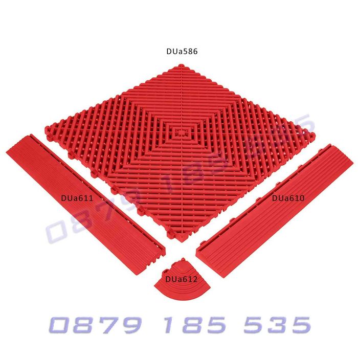 PVC модулна подова настилка гараж квадратна плочка