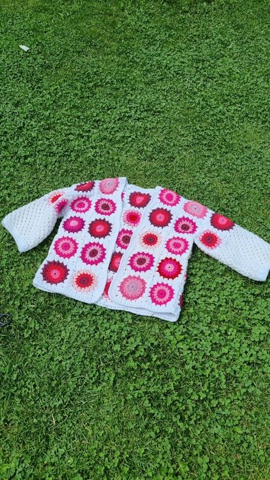Cardigan crosetat manual, mărimea S