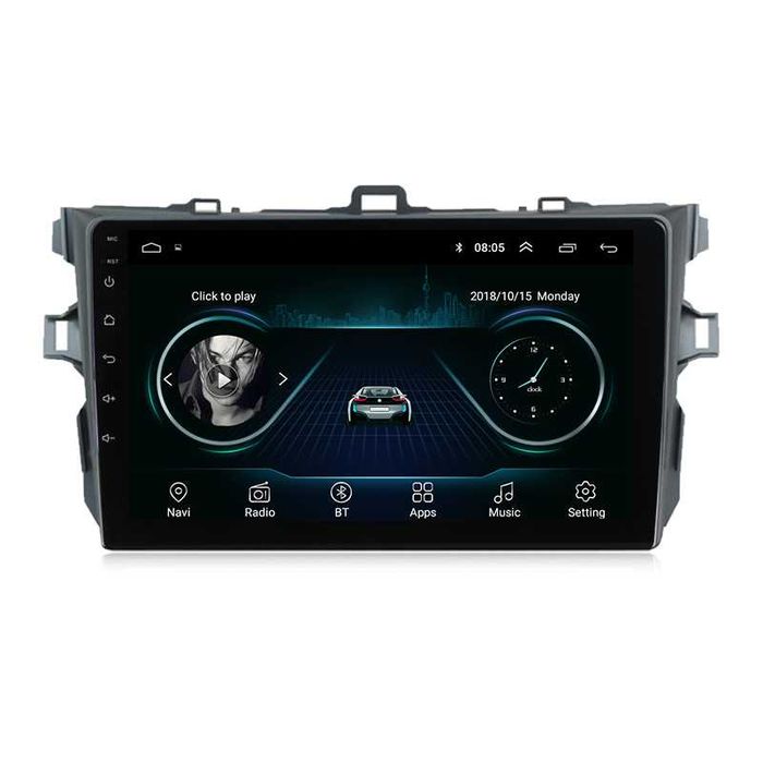 Навигация Двоен дин Мултимедия за Toyota Corolla Android Корола Corola