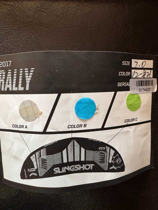Кайт крила Slingshot Rally Kite 10 и 7 м2 + bar 20"