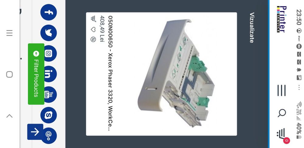 Tavă alimentare xerox 3635