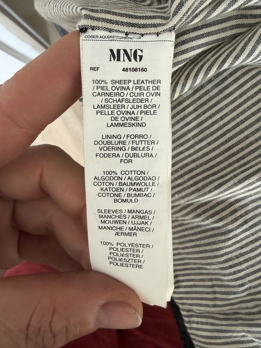 Geaca de piele Mango