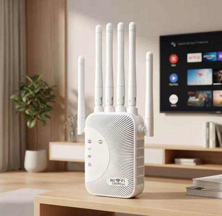 Amplificator Semnal Router Repeater Extender Dual 6 Antene Wifi