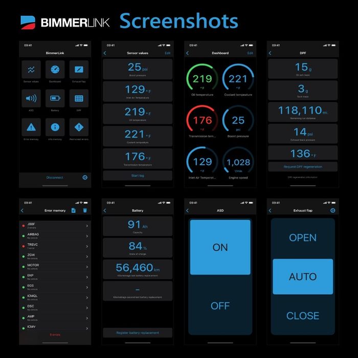 Interfata Bimmerlink BimmerCode iOS sau Android, aparat BT 4.0 Dual Vlinker