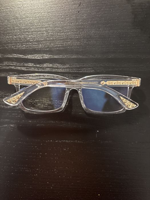 Chrome hearts glasses gold