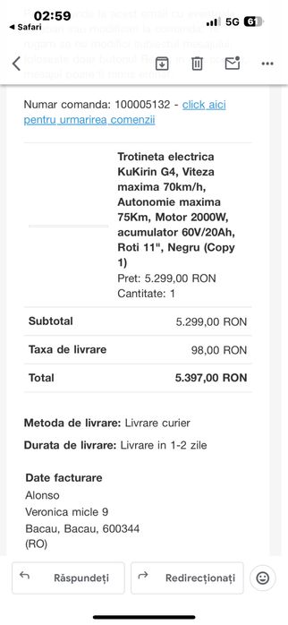 Vand kukirin g4 1800km