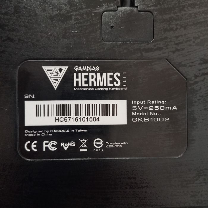 Механична клавиатура Gamdias Hermes