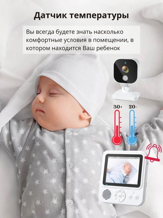 Видеоняня беспроводная с монитором, Видеоняня, радионяня