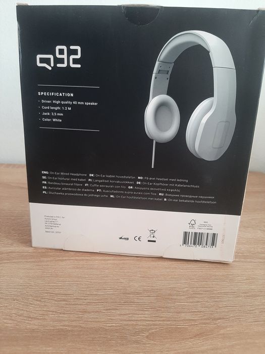 Căști On-Ear cu fir Qnect Q92 - Noi la cutie