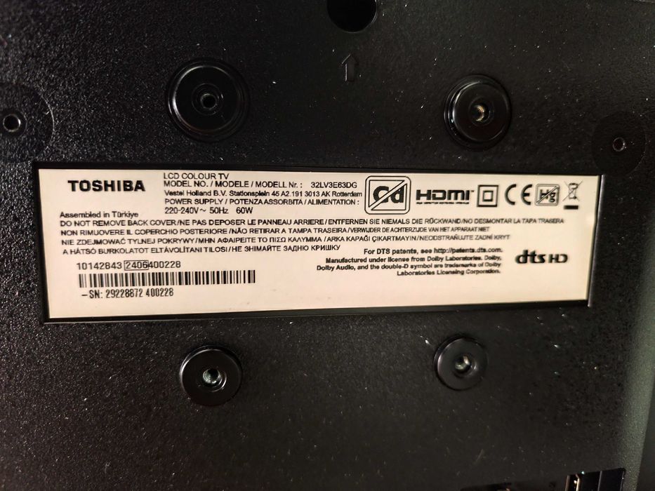 Смарт Телевизор Toshiba 32LV3E63DG