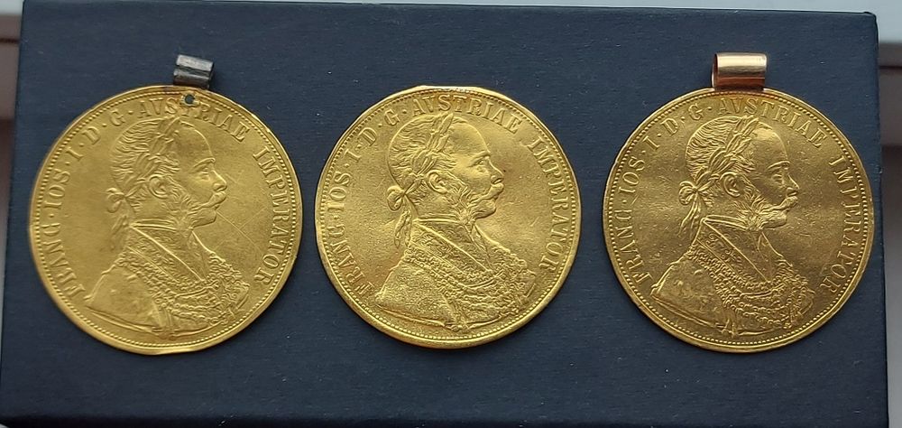 Monede aur istorice  4 ducați Franz Joseph I Austria