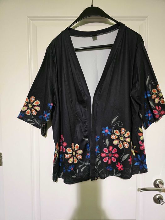 Vand set fusta, bluza, cardigan plasa si cardigan poliester  2XL/3XL, noi