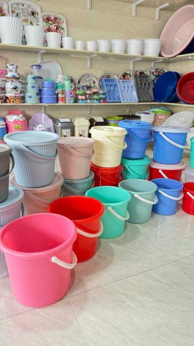 Xo`jalik va oshxona plastmassa mahsulotlari ulgurji va optom narxda