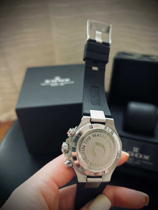 Мъжки часовник с гаранция Edox Delfin 10112 3NCA NIN