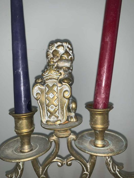 Sfejnic cu patru lumanari din bronz