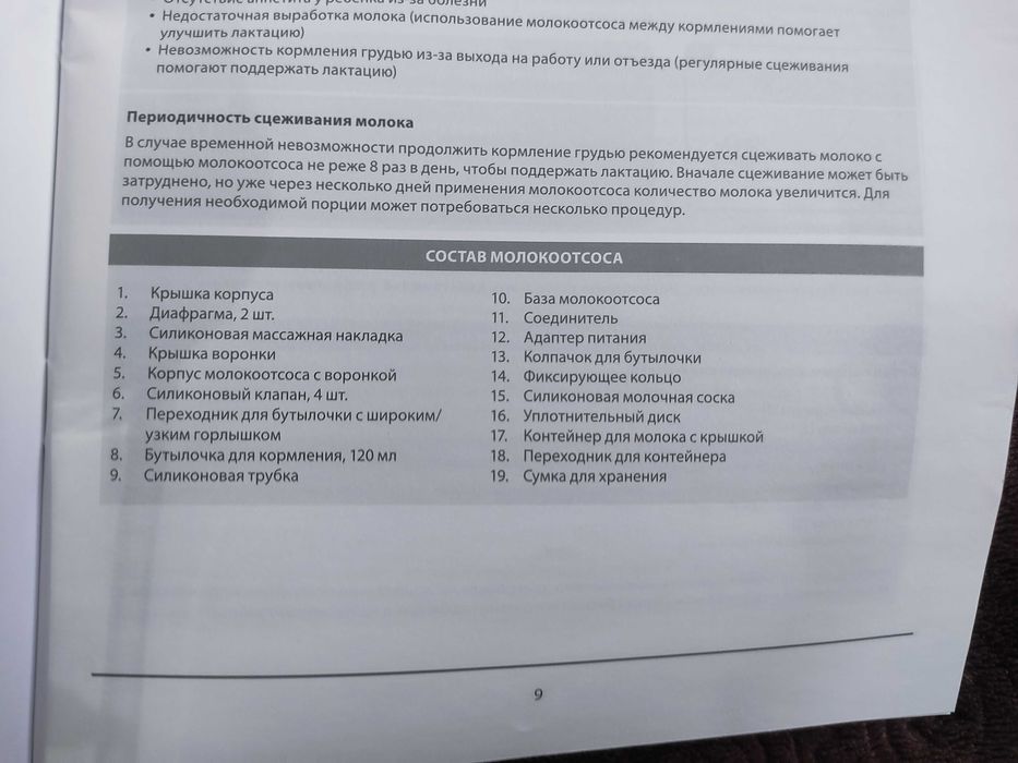 Электронный молокоотсос+ подарки